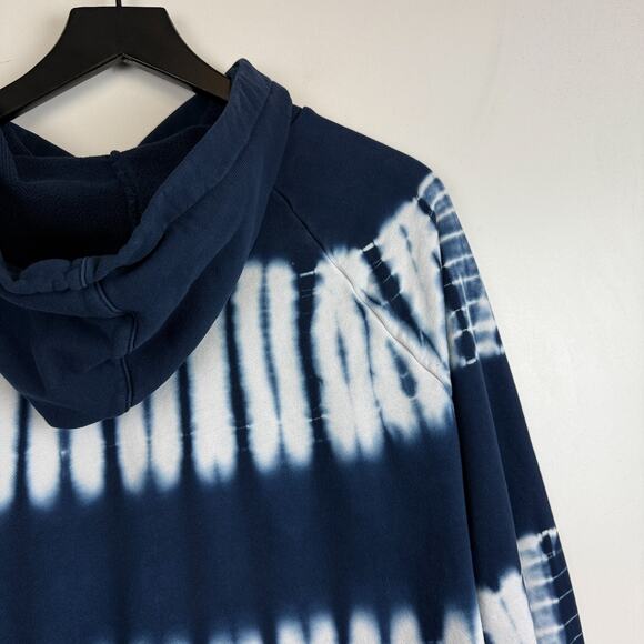 Madewell L Tie Dye Pullover Hoodie Sweatshirt Blue - L - Picture 7 of 9